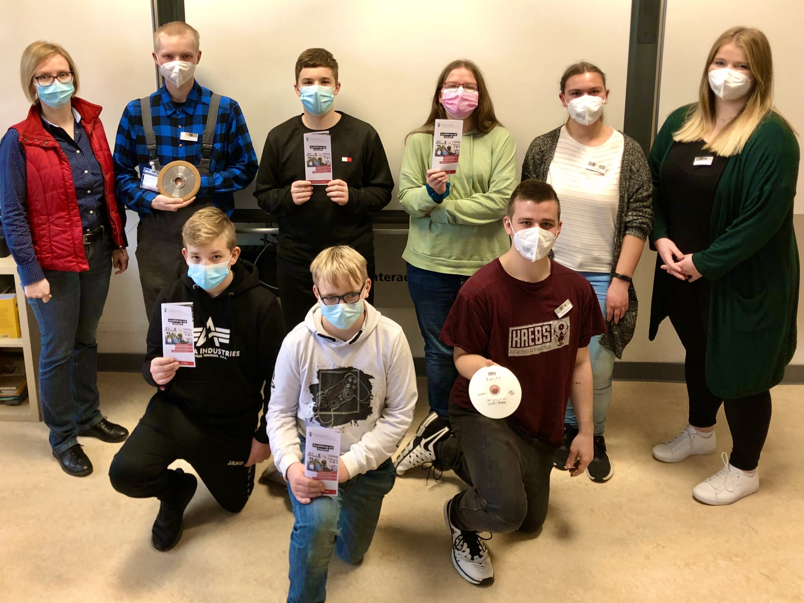 Krebs & Riedel Schleifscheibenfabrik GmbH und Co.KG stellt sich Schülern der Sekundarschule im Dreiländereck vor