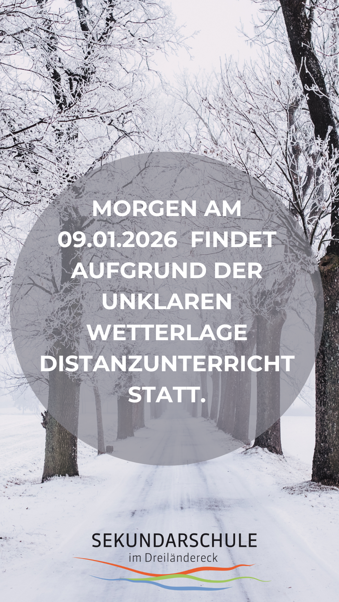 09.01.2026: Distanzunterricht